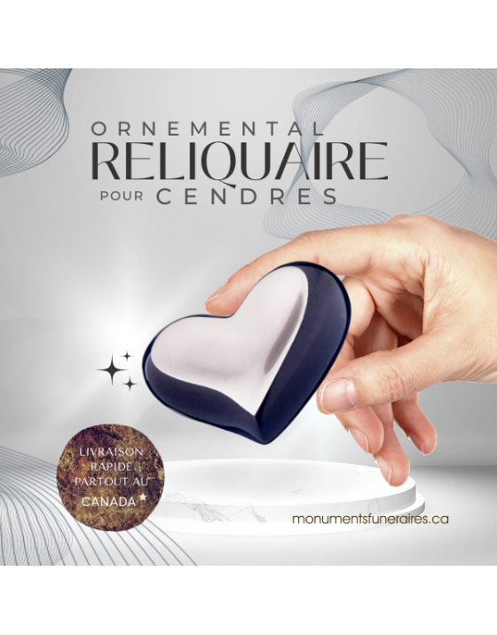 Étain brossé Minuit (Coeur Reliquaire) Étain brossé Minuit (Coeur Reliquaire)